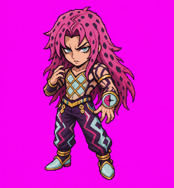 迪亚波罗，JoJo 第 5 部像素 Codex 宠物