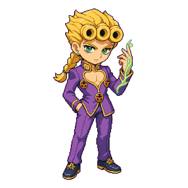 Giorno Giovanna, Part 5 pixel Codex pet